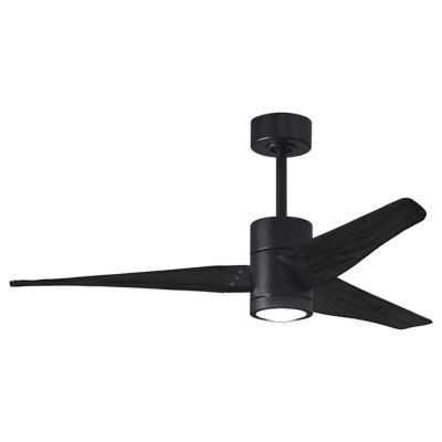 Atlas Fan Company Super Janet LED Ceiling Fan - Color: Black - Blade Color: