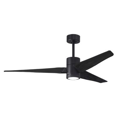 Atlas Fan Company Super Janet LED Ceiling Fan - Color: Black - Blade Color: