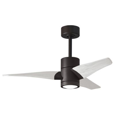 Atlas Fan Company Super Janet LED Ceiling Fan - Color: Bronze - Blade Color