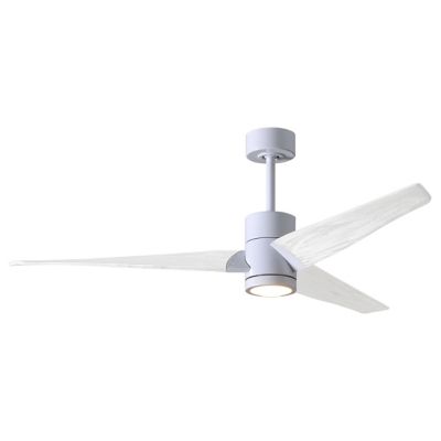 Atlas Fan Company Super Janet LED Ceiling Fan - Color: White - Blade Color: