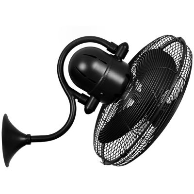 Atlas Fan Company Laura Wall Fan - Color: Black - LL-BK