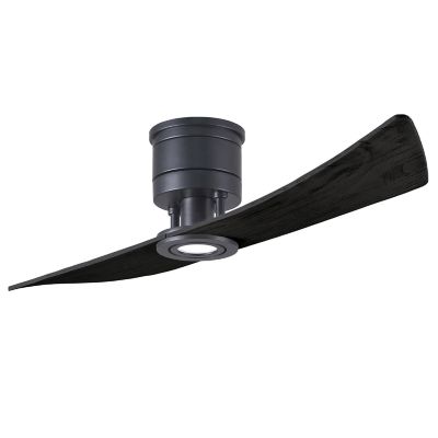 Atlas Fan Company Lindsay LED Ceiling Fan - Color: Black - Blade Color: Mat