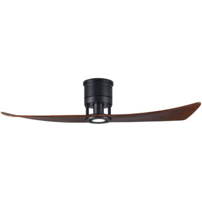 Atlas Fan Company Lindsay LED Ceiling Fan - Color: Black - Blade Color: Wal