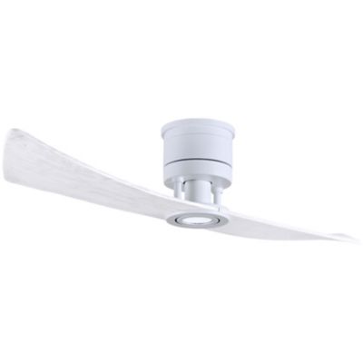 Atlas Fan Company Lindsay LED Ceiling Fan - Color: White - Blade Color: Mat