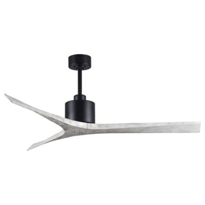 Atlas Fan Company Mollywood Ceiling Fan - Color: Black - Blade Color: Barnw