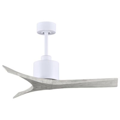 Atlas Fan Company Mollywood Ceiling Fan - Color: White - Blade Color: Barnw