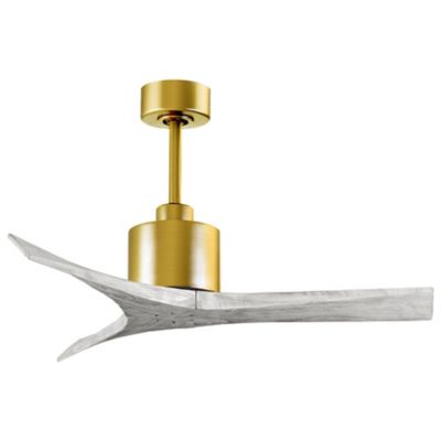 Atlas Fan Company Mollywood Ceiling Fan - Color: Brass - Blade Color: Barnw