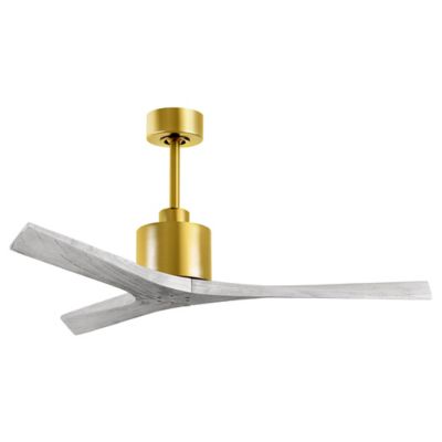 Atlas Fan Company Mollywood Ceiling Fan - Color: Brass - Blade Color: Barnw