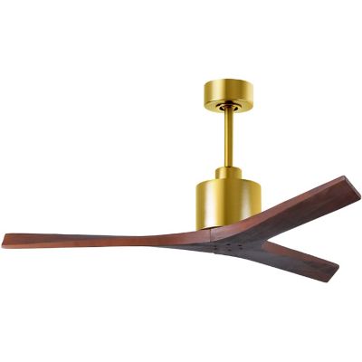 Atlas Fan Company Mollywood Ceiling Fan - Color: Brass - Blade Color: Walnu