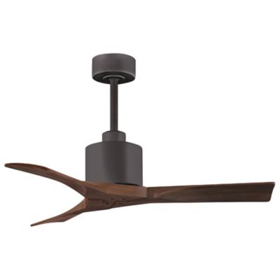 Atlas Fan Company Nan Ceiling Fan - Color: Brown - Blade Color: Walnut Blad