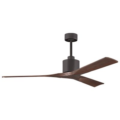 Atlas Fan Company Nan Ceiling Fan - Color: Brown - Blade Color: Walnut Blad