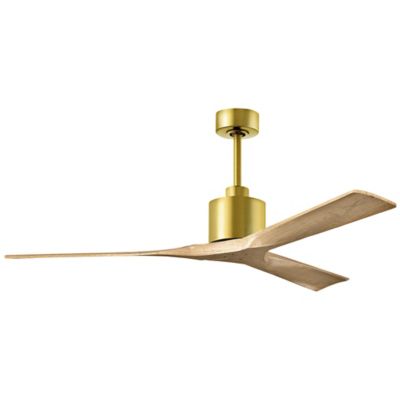 Atlas Fan Company Nan Ceiling Fan - Color: Brown - Blade Color: Light Maple