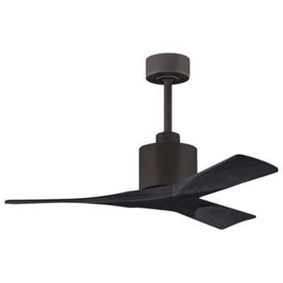 Atlas Fan Company Nan Ceiling Fan - Color: Black - Blade Color: Matte Black