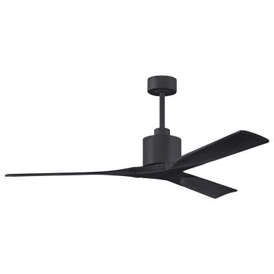 Atlas Fan Company Nan Ceiling Fan - Color: Black - Blade Color: Matte Black