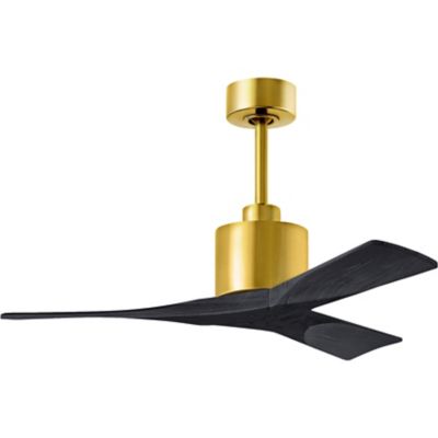 Atlas Fan Company Nan Ceiling Fan - Color: Black - Blade Color: Matte Black