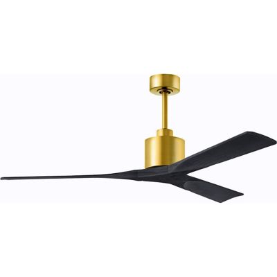 Atlas Fan Company Nan Ceiling Fan - Color: Black - Blade Color: Matte Black