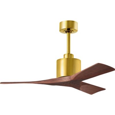 Atlas Fan Company Nan Ceiling Fan - Color: Brown - Blade Color: Walnut Blad