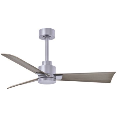 Atlas Fan Company Alessandra Ceiling Fan - Color: Silver - Blade Color: Gra