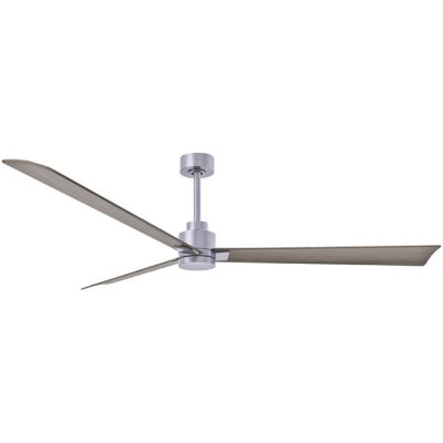 Atlas Fan Company Alessandra Ceiling Fan - Color: Silver - Blade Color: Gra