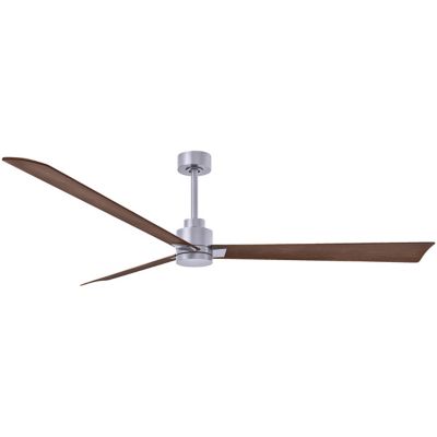 Atlas Fan Company Alessandra Ceiling Fan - Color: Silver - Blade Color: Wal