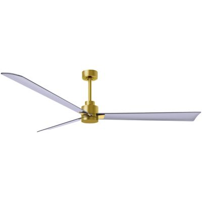 Atlas Fan Company Alessandra Ceiling Fan - Color: Gold - Blade Color: Brush