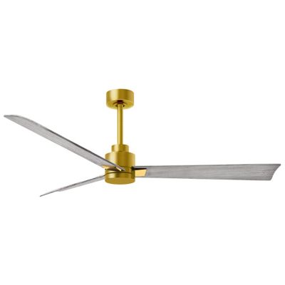 Atlas Fan Company Alessandra Ceiling Fan - Color: Gold - Blade Color: Barnw