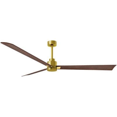 Atlas Fan Company Alessandra Ceiling Fan - Color: Gold - Blade Color: Walnu