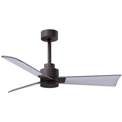 Atlas Fan Company Alessandra Ceiling Fan - Color: Brown - Blade Color: Brus