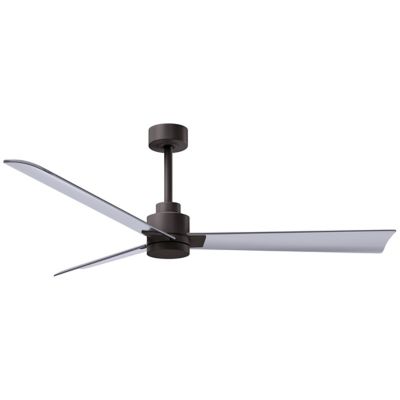 Atlas Fan Company Alessandra Ceiling Fan - Color: Brown - Blade Color: Brus