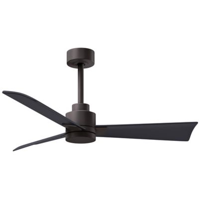 Atlas Fan Company Alessandra Ceiling Fan - Color: Brown - Blade Color: Matt