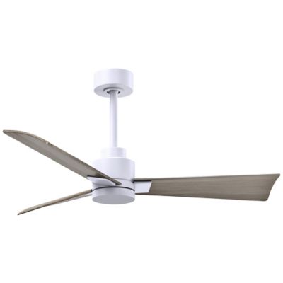 Atlas Fan Company Alessandra Ceiling Fan - Color: White - Blade Color: Gray