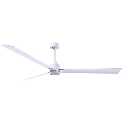 Atlas Fan Company Alessandra Ceiling Fan - Color: White - Blade Color: Matt