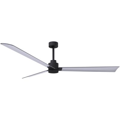 Atlas Fan Company Alessandra Ceiling Fan - Color: Black - Blade Color: Brus