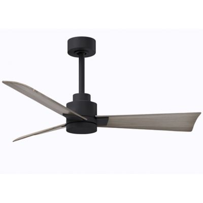 Atlas Fan Company Alessandra Ceiling Fan - Color: Black - Blade Color: Gray