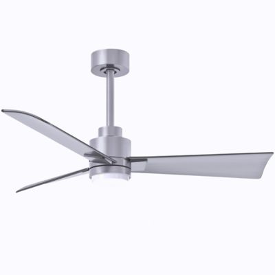 Atlas Fan Company Alessandra LED Ceiling Fan - Color: Silver - Blade Color: