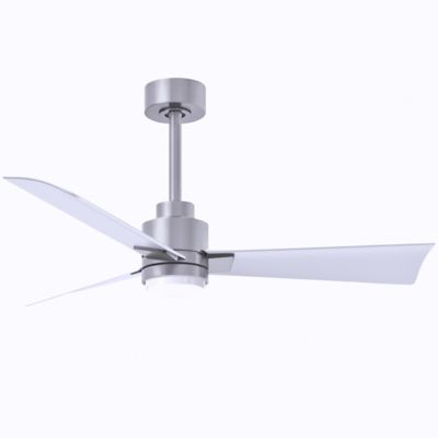 Atlas Fan Company Alessandra LED Ceiling Fan - Color: Silver - Blade Color: