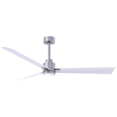 Atlas Fan Company Alessandra LED Ceiling Fan - Color: Silver - Blade Color: