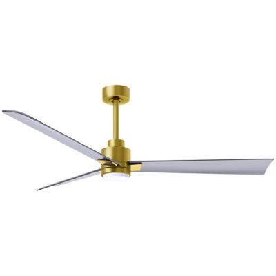 Atlas Fan Company Alessandra LED Ceiling Fan - Color: Gold - Blade Color: B