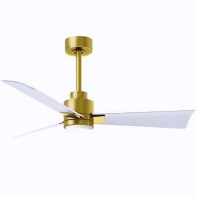 Atlas Fan Company Alessandra LED Ceiling Fan - Color: Gold - Blade Color: M