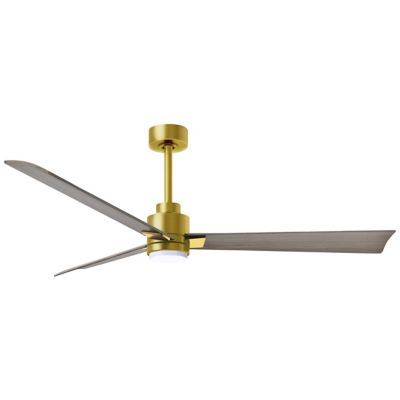 Atlas Fan Company Alessandra LED Ceiling Fan - Color: Gold - Blade Color: G