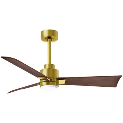 Atlas Fan Company Alessandra LED Ceiling Fan - Color: Gold - Blade Color: W