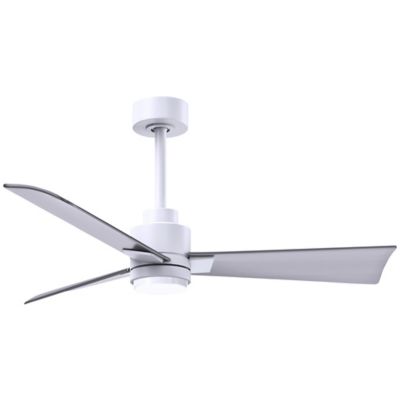 Atlas Fan Company Alessandra LED Ceiling Fan - Color: White - Blade Color: 