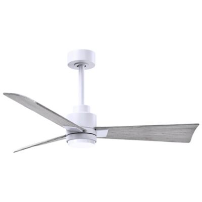 Atlas Fan Company Alessandra LED Ceiling Fan - Color: White - Blade Color: 