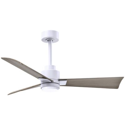 Atlas Fan Company Alessandra LED Ceiling Fan - Color: White - Blade Color: 