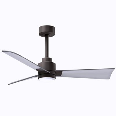 Atlas Fan Company Alessandra LED Ceiling Fan - Color: Brown - Blade Color: 