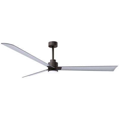 Atlas Fan Company Alessandra LED Ceiling Fan - Color: Brown - Blade Color: 