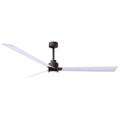 Atlas Fan Company Alessandra LED Ceiling Fan - Color: Brown - Blade Color: 