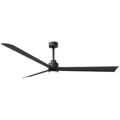 Atlas Fan Company Alessandra LED Ceiling Fan - Color: Brown - Blade Color: 