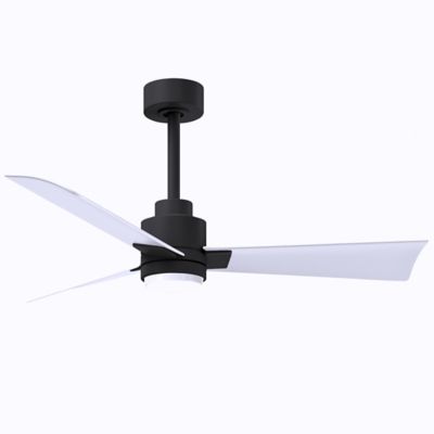 Atlas Fan Company Alessandra LED Ceiling Fan - Color: Black - Blade Color: 