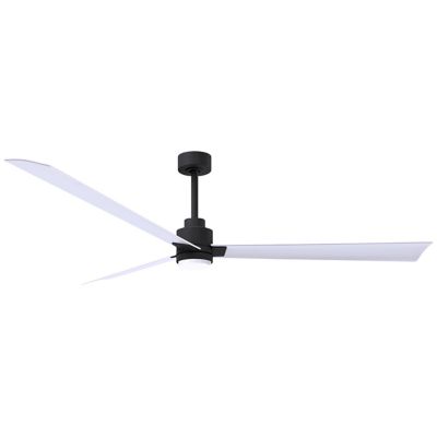 Atlas Fan Company Alessandra LED Ceiling Fan - Color: Black - Blade Color: 